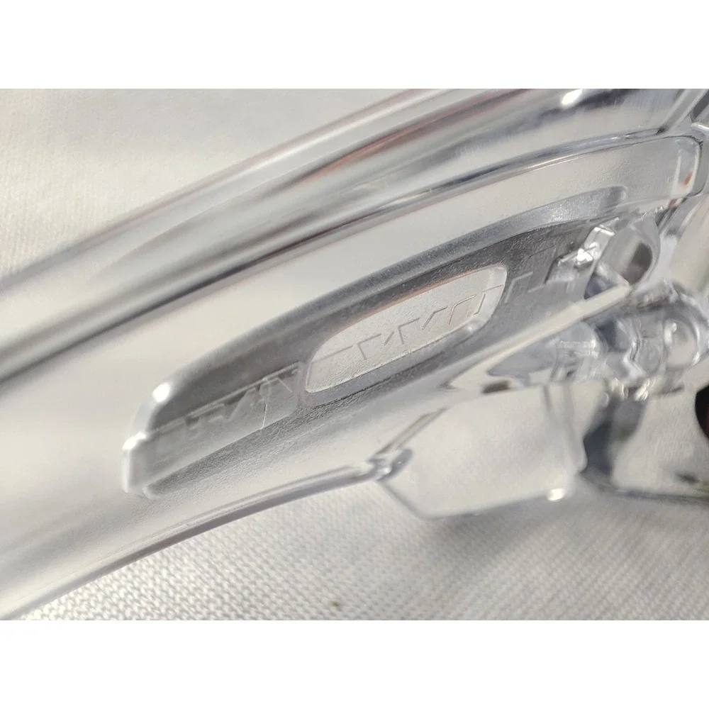 Oakley Batwolf Crystal Clear Sunglasses Fire Iridium Orange Icons NWOT Mint‎
